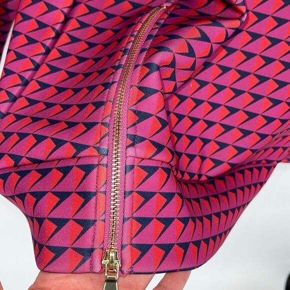 ADDISON BAY Women's Everyday Turtleneck Pullover Berry Mod Geo Size Small NWT $1 - Picture 8 of 14